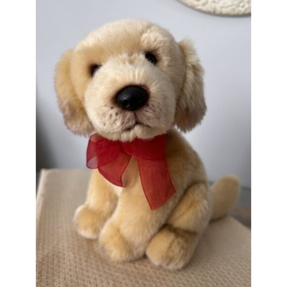 Vintage Russ Christmas Puppy Golden Retriever Doodle Plush Dog - Picture 10 of 10